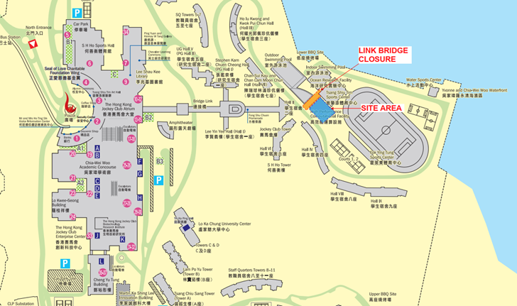 HPC5 link bridge closure map